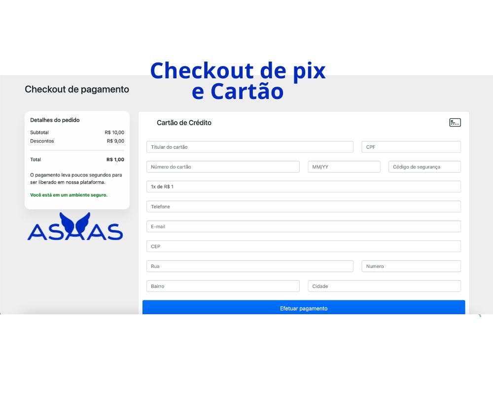Checkout integrado com api do Asaas - Script em PHP